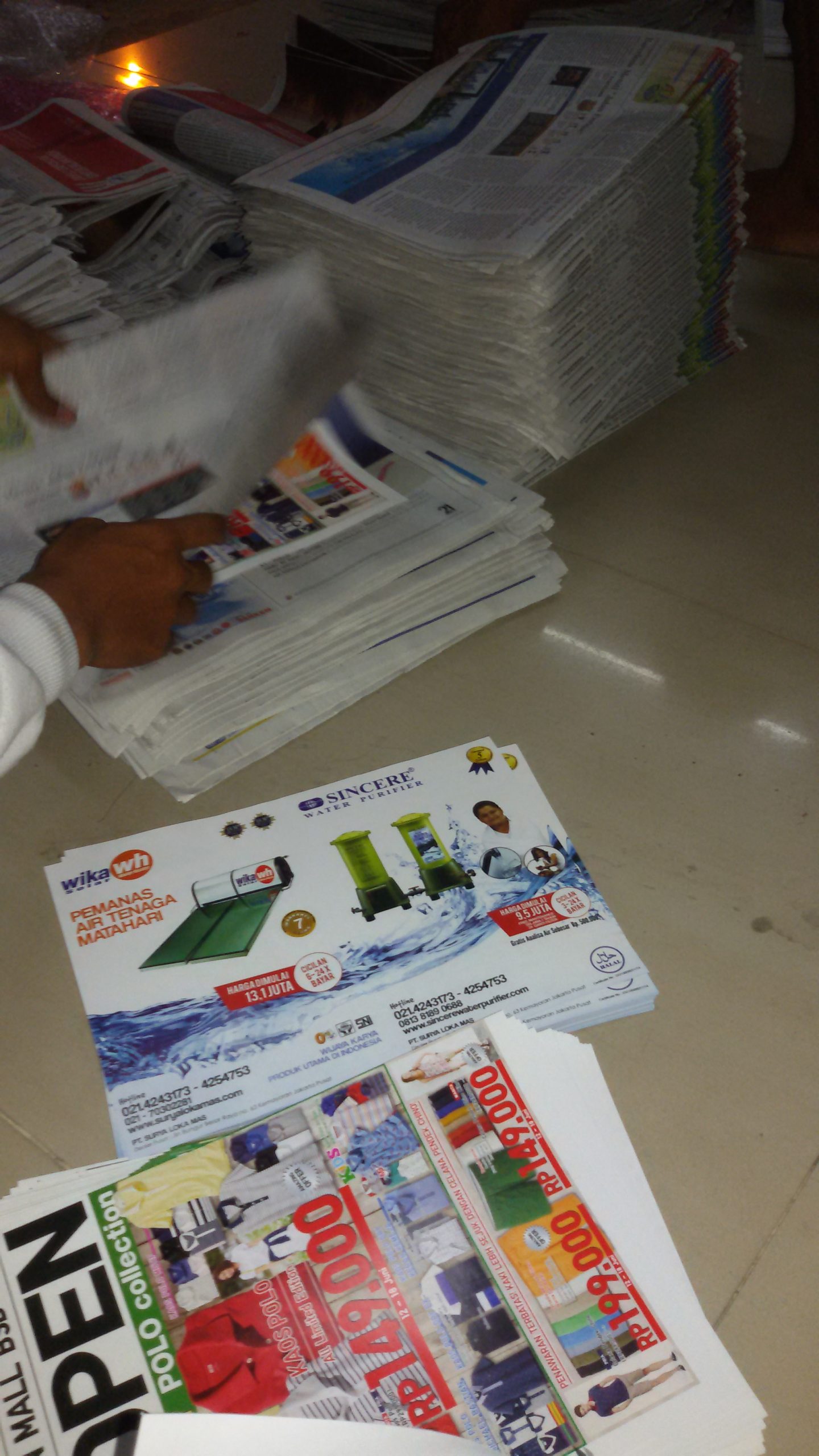 Jasa Sisip Brosur ke Dalam Media Koran Langganan Perumahan