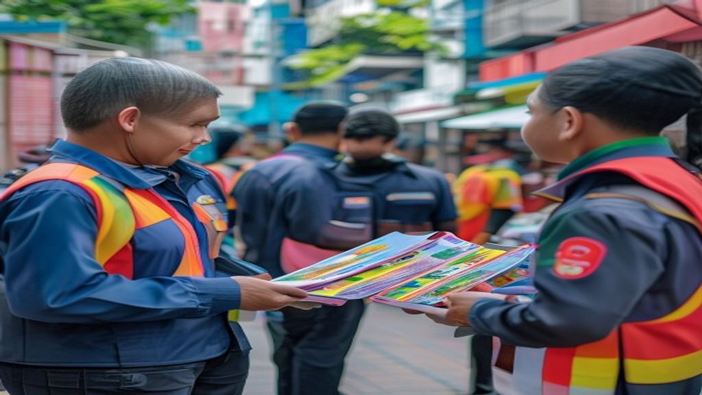 Brosur promosi disebar di Bekasi untuk meningkatkan kesadaran merek