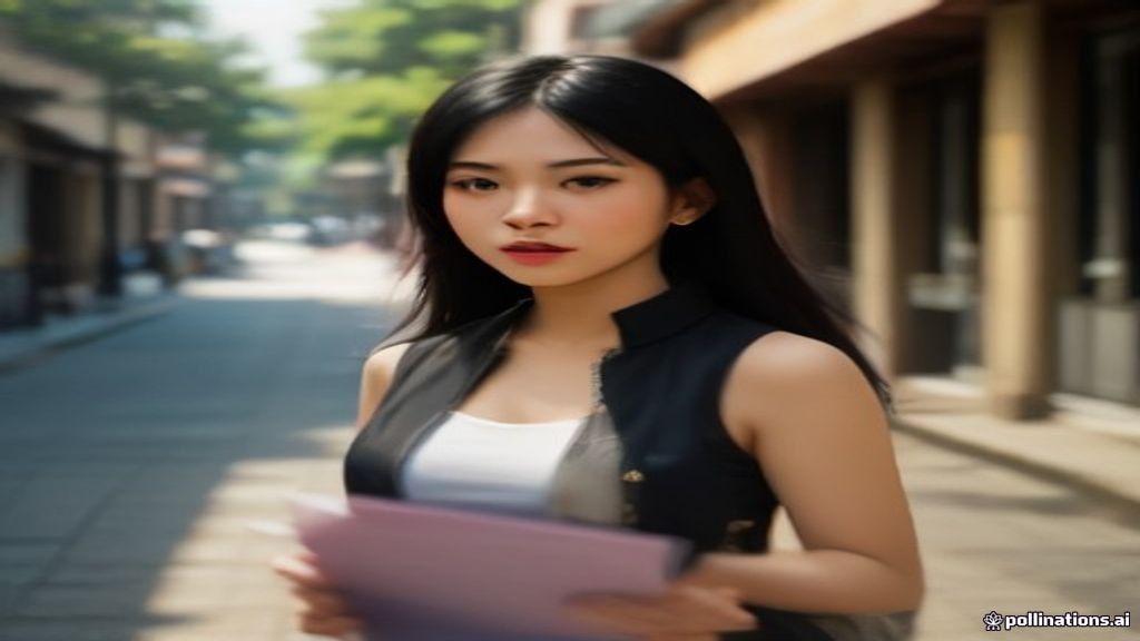 Pekerja human billboard Ciputat sedang mempromosikan produk secara kreatif di pinggir jalan raya.