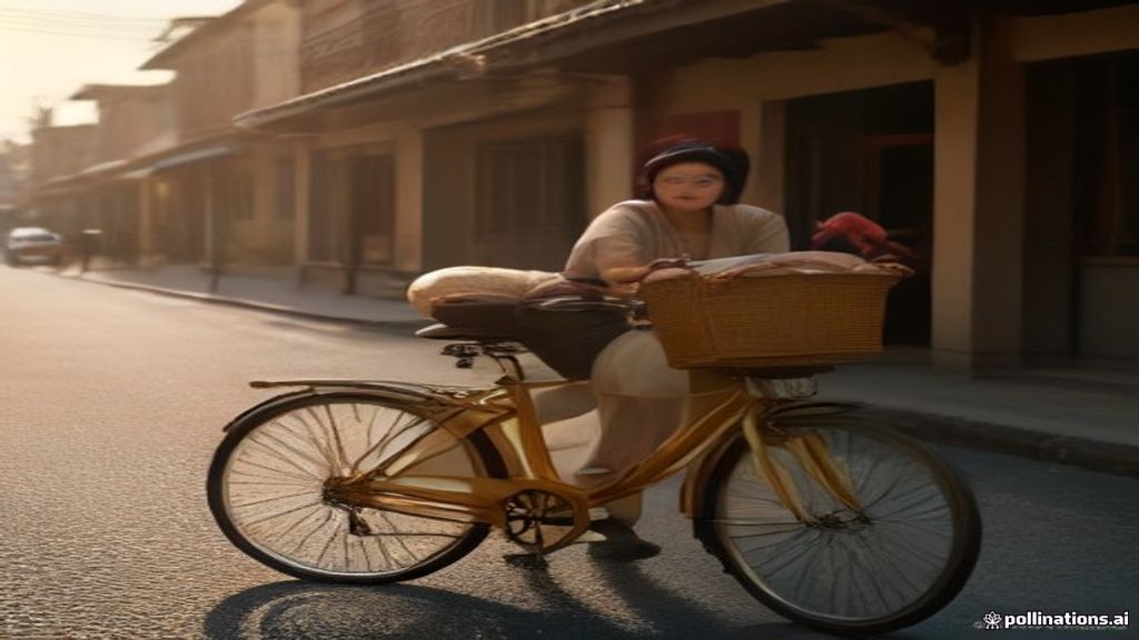Iklan keliling sepeda di jalanan Ciputat yang efektif menjangkau warga lokal secara langsung