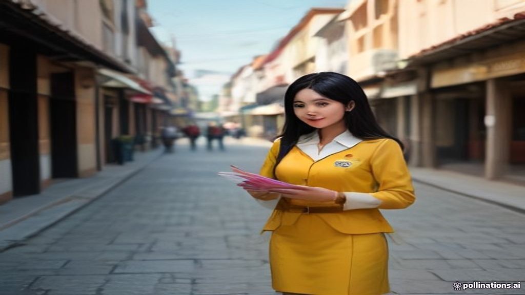 Foto profesional Sales Promotion Girl (SPG) event di Ciputat yang ramah dan siap melayani pengunjung pameran.