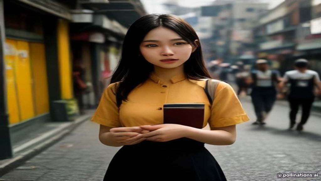 Petugas membagikan brosur atau flyer promosi kepada pejalan kaki di kawasan strategis Tebet Jakarta Selatan.