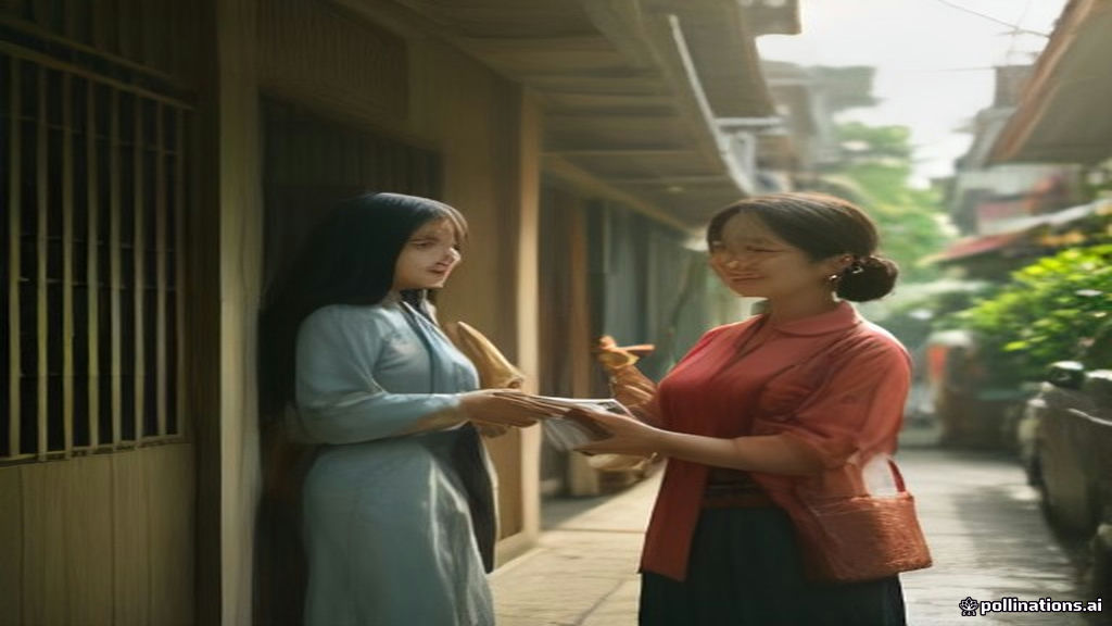 Tim pemasaran door to door di Cilandak berinteraksi dengan warga, menawarkan solusi bisnis lokal