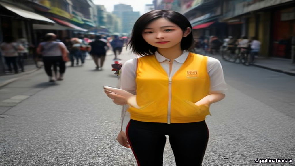 Promosi Human Billboard Jagakarsa yang efektif menarik perhatian pejalan kaki di jalan utama Jakarta Selatan.