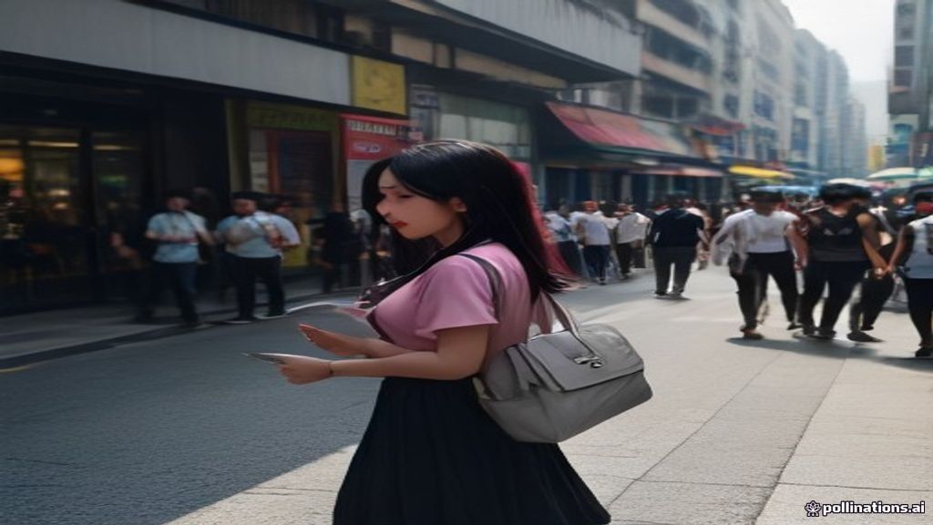 Sales promotion boy event Tebet sedang berinteraksi dengan pengunjung pameran di Jakarta Selatan.